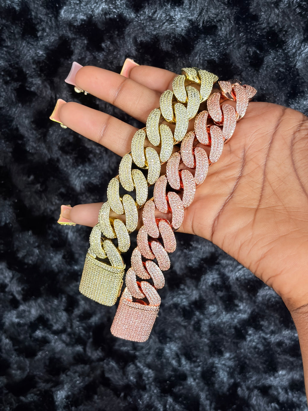 Pulsera de eslabones cubanos